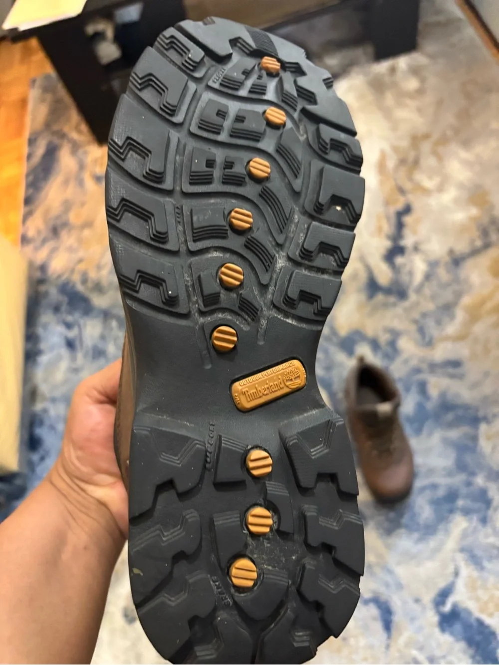 Timberland Brown Leather Hiking Boots - Men's Durable Trail Footwear